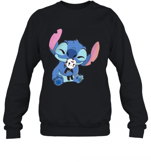 Stitch Hug Halloween Michael Myers T-Shirt Unisex Sweatshirt