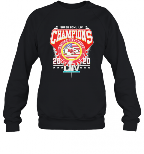 Super Bowl Liv Champions Kansas City Chiefs 2020 American Flag Independence Day T-Shirt Unisex Sweatshirt