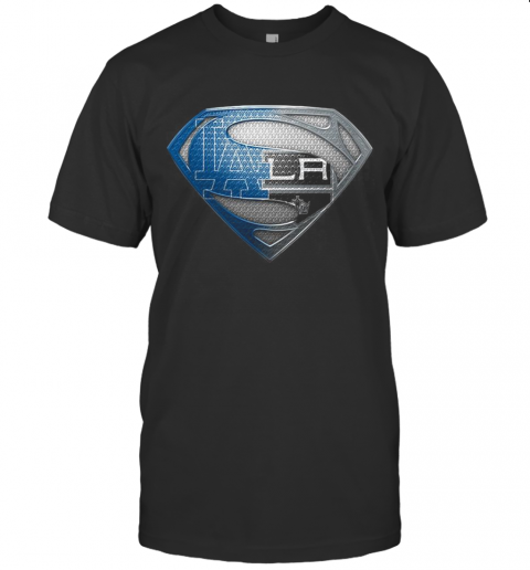 Superman Los Angeles Dodgers And Los Angeles Raiders T-Shirt