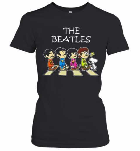 The Beatles Peanuts Abbey Road T-Shirt Classic Women's T-shirt