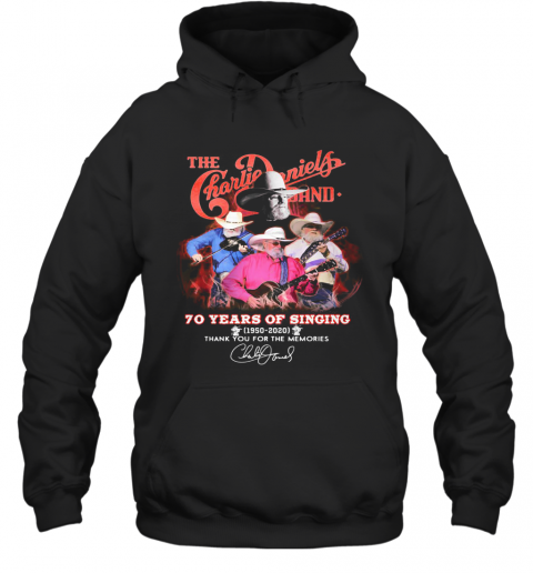 The Charlie Daniels Band 70 Years Of Singing 1950 2020 Thank You For The Memories Signature T-Shirt Unisex Hoodie