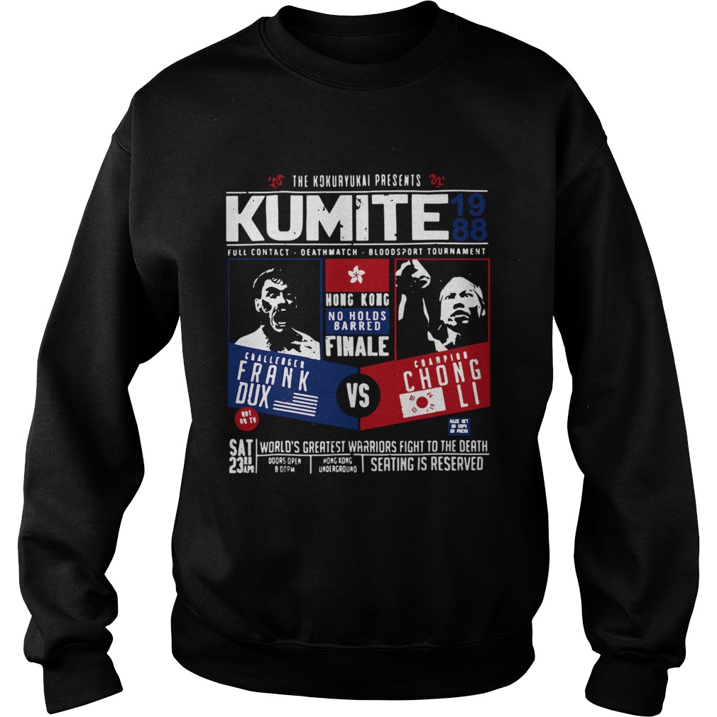 The Kokuryukai presents Kumite 1988 full contact deathmatch Sweatshirt