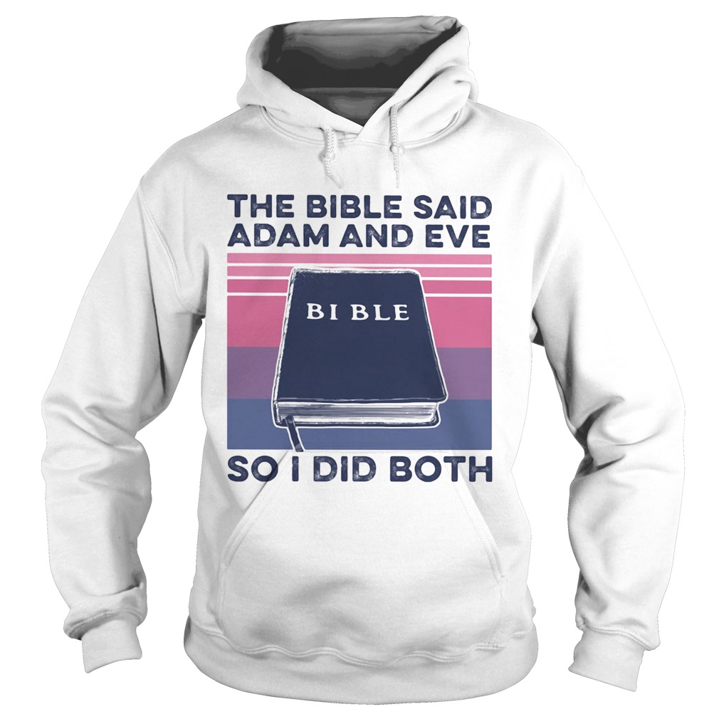 The bible said adam and eve so i did both vintage Hoodie