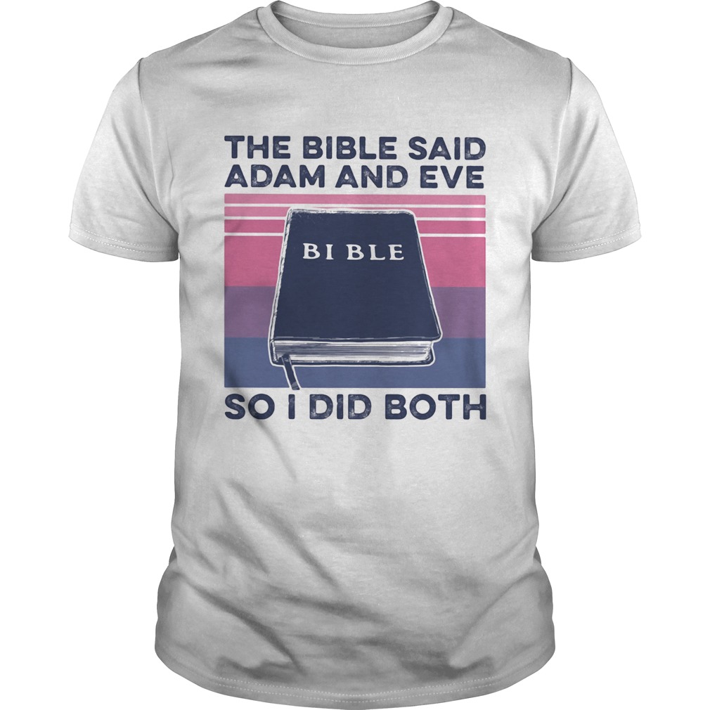 The bible said adam and eve so i did both vintage shirt