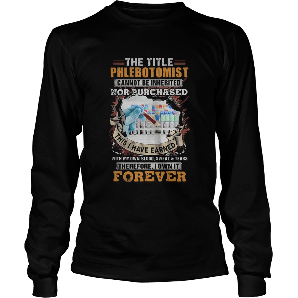 The title phlebot tomist nor purchased forever Long Sleeve