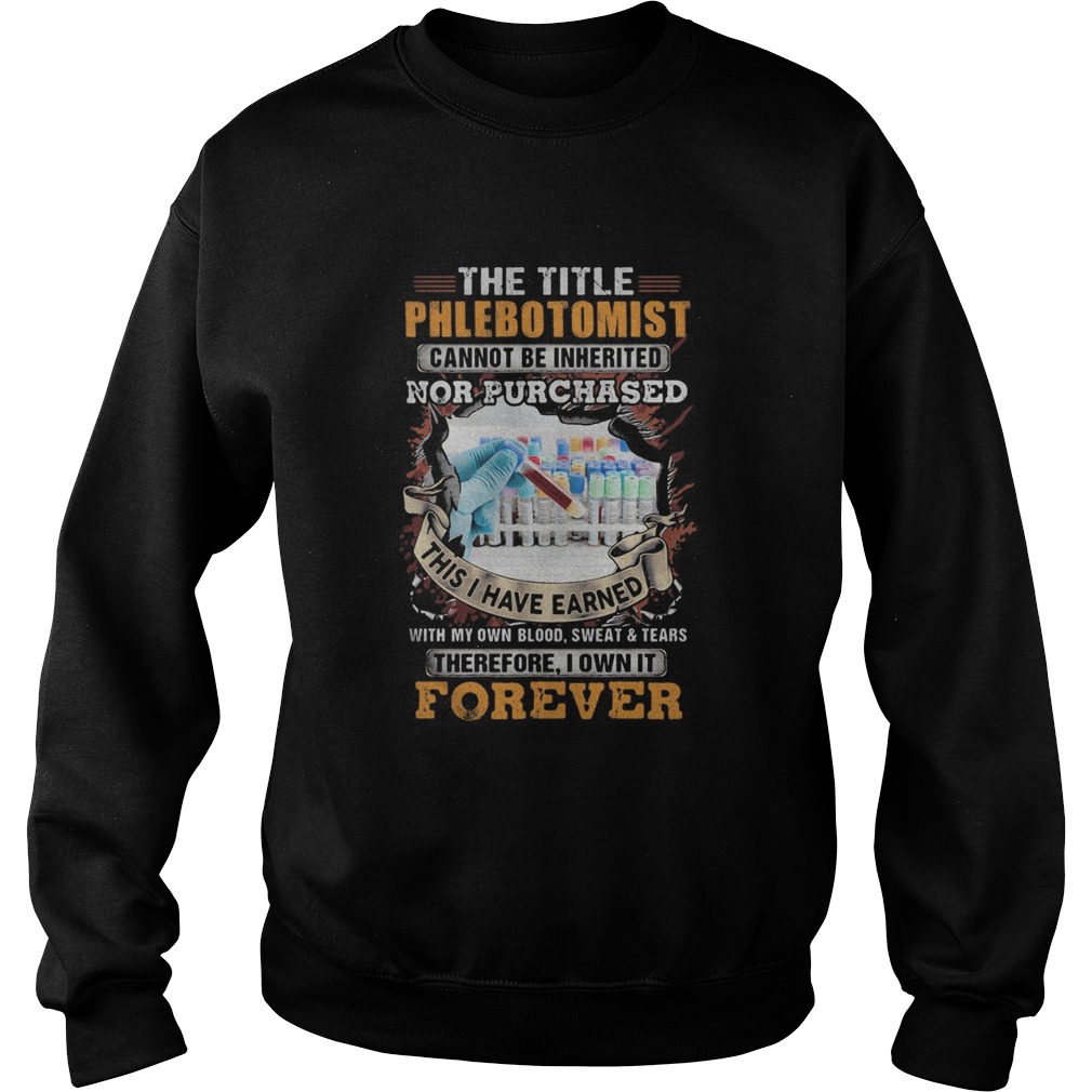 The title phlebot tomist nor purchased forever Sweatshirt