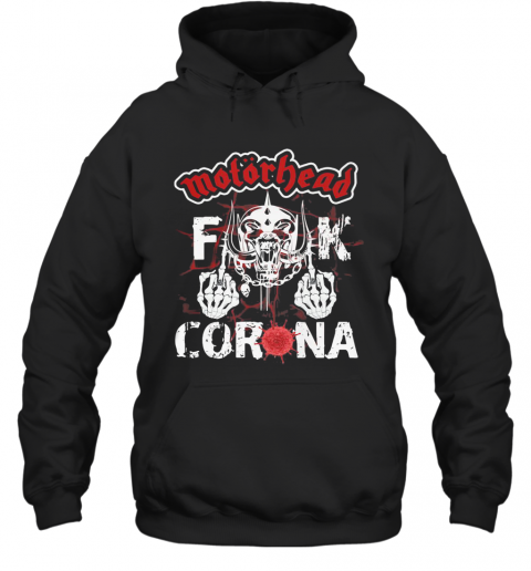 Viking Skull Motorhead Fuck Coronavirus T-Shirt Unisex Hoodie