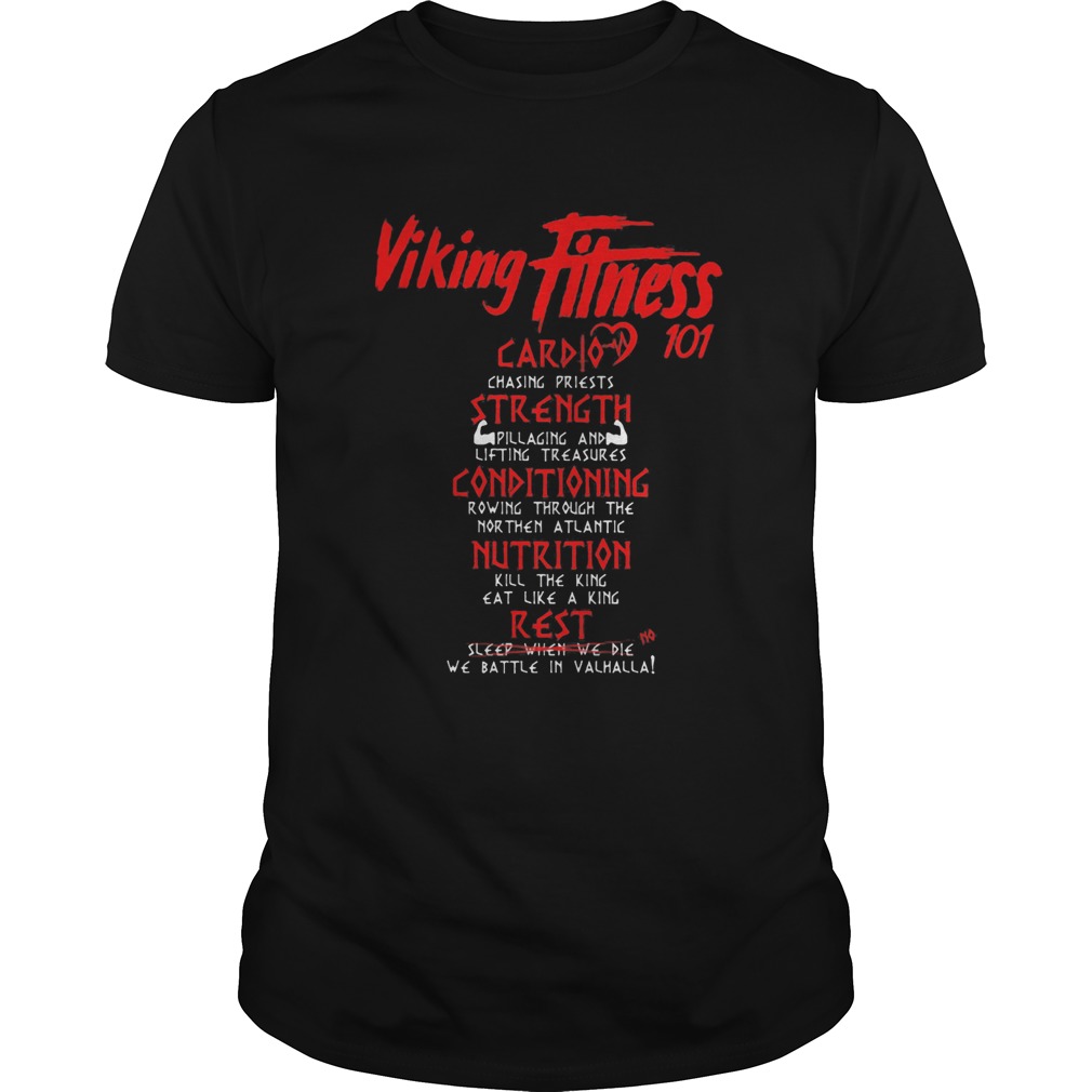 Viking fitness 101 card strength conditioning nutrition rest shirt