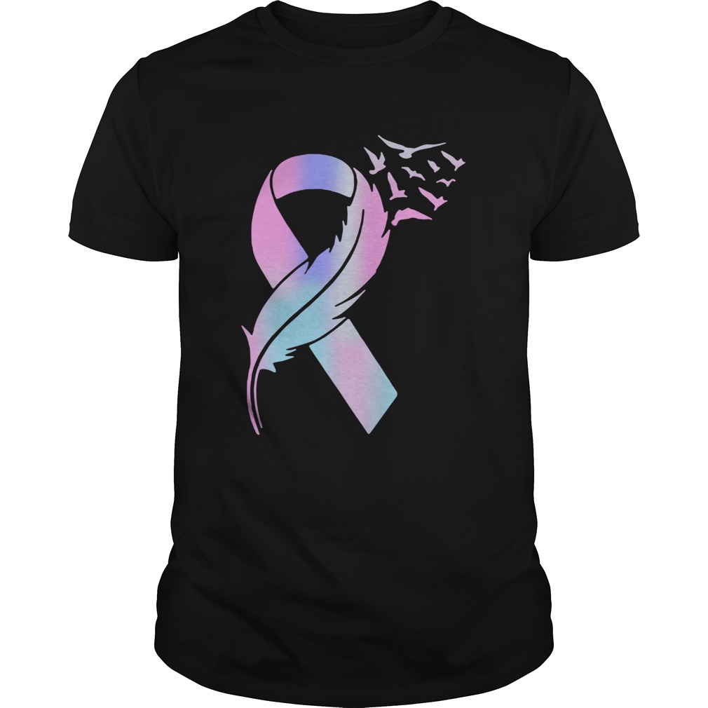 Wings bird cancer awareness shirt