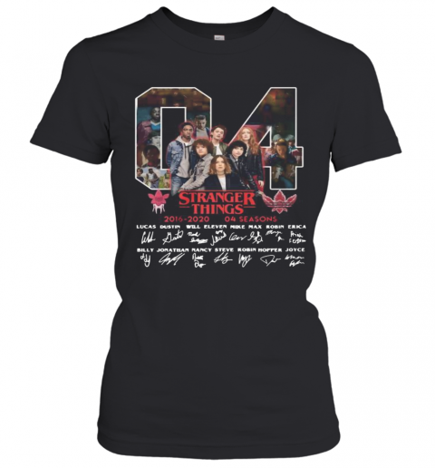 04 Stranger Things 2016 2020 04 Seasons Signatures T-Shirt Classic Women's T-shirt