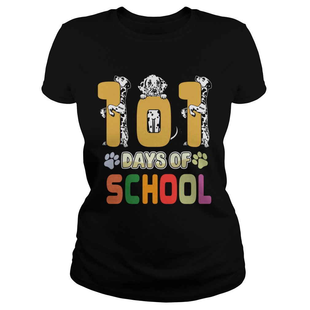 101 Days Of School Dalmation Dog Teachers Gift Classic Ladies