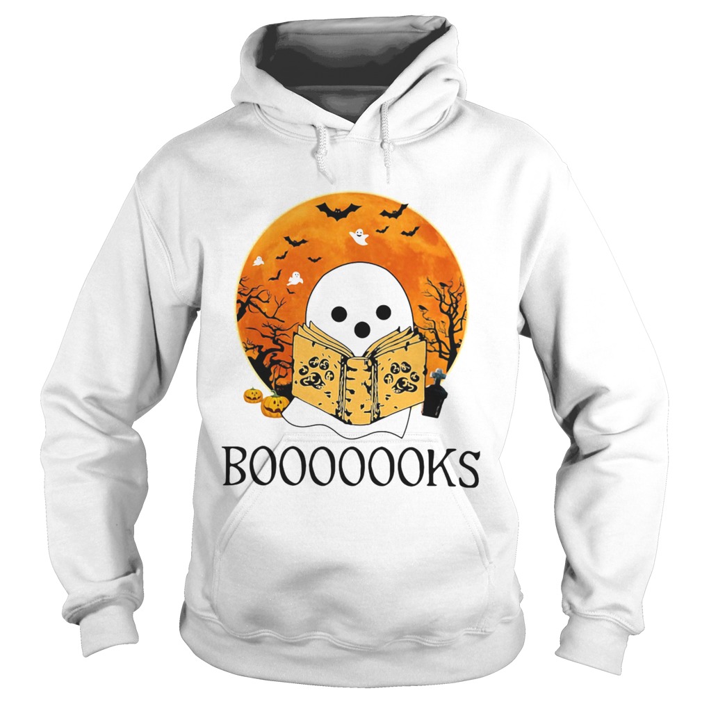 1597720808Ghost Reading Books Halloween Hoodie