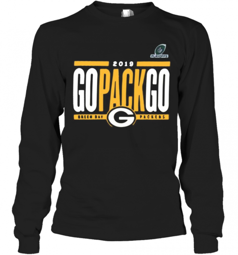 2019 Go Pack Go Green Bay Packers T-Shirt Long Sleeved T-shirt 