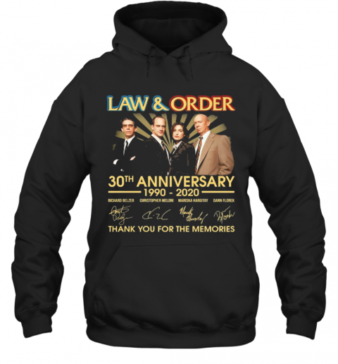 2Law And Order 30Th Anniversary 1990 2020 Thank You For The Memories T-Shirt Unisex Hoodie