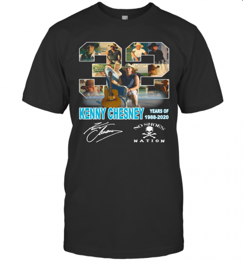 32 Kenny Chesney Years Of 1988 2020 Signature T-Shirt