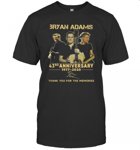 3Ryan Adams 43Rd Anniversary 1977 2020 T-Shirt