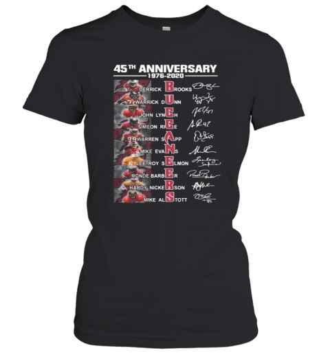 45Th Anniversary 1976 2020 Buccaneers Signatures T-Shirt Classic Women's T-shirt