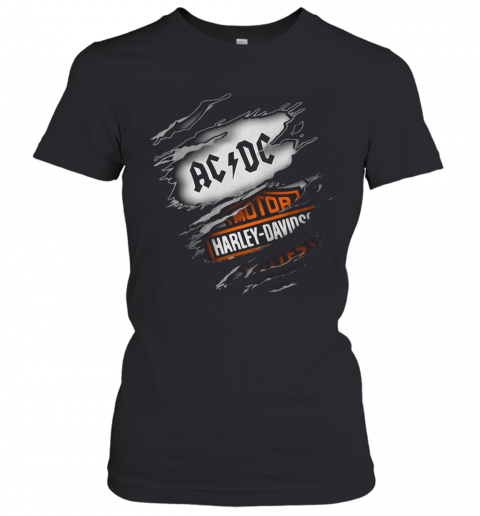 AC DC Inside Me Motor Harley Davidson T-Shirt Classic Women's T-shirt