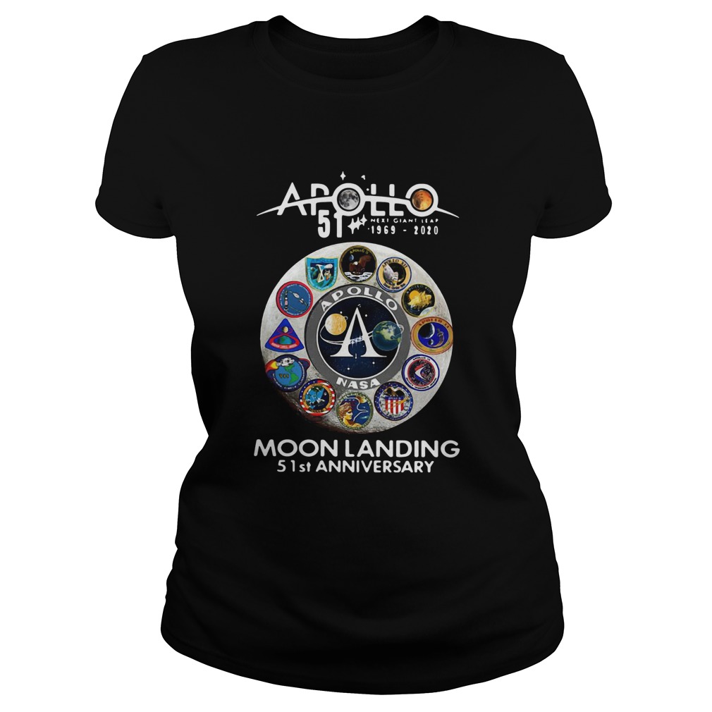 Apollo 51 19692020 Moon Landing 51st Anniversary Classic Ladies