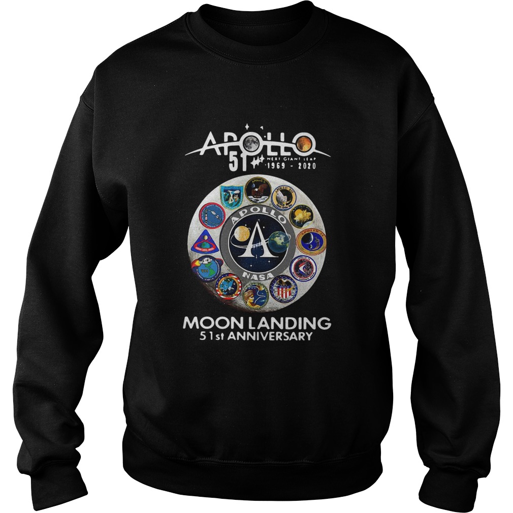Apollo 51 19692020 Moon Landing 51st Anniversary Sweatshirt