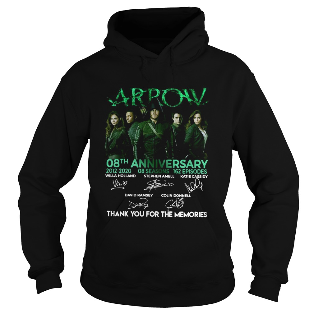 Arrow 08th Anniversary 20122020 08 Seasons 162 Episodes Signatures Hoodie