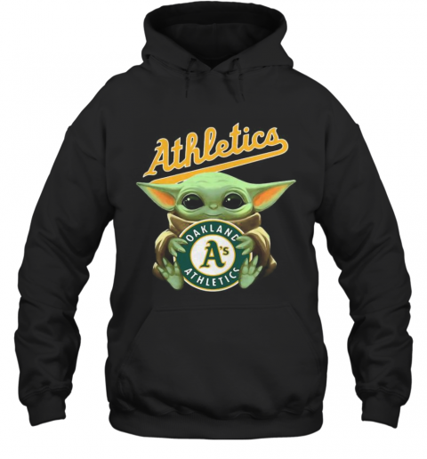 Baby Yoda Hug Oakland Athletics Baseball T-Shirt Unisex Hoodie