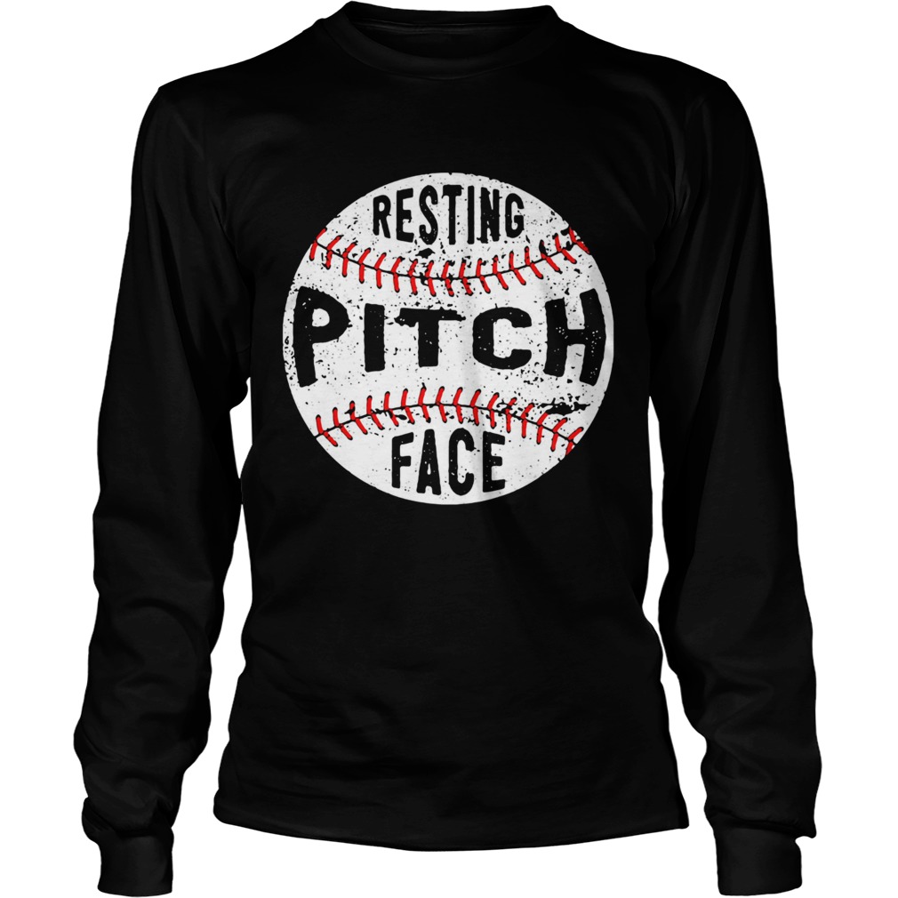 Baseball Resting pitch face Long Sleeve