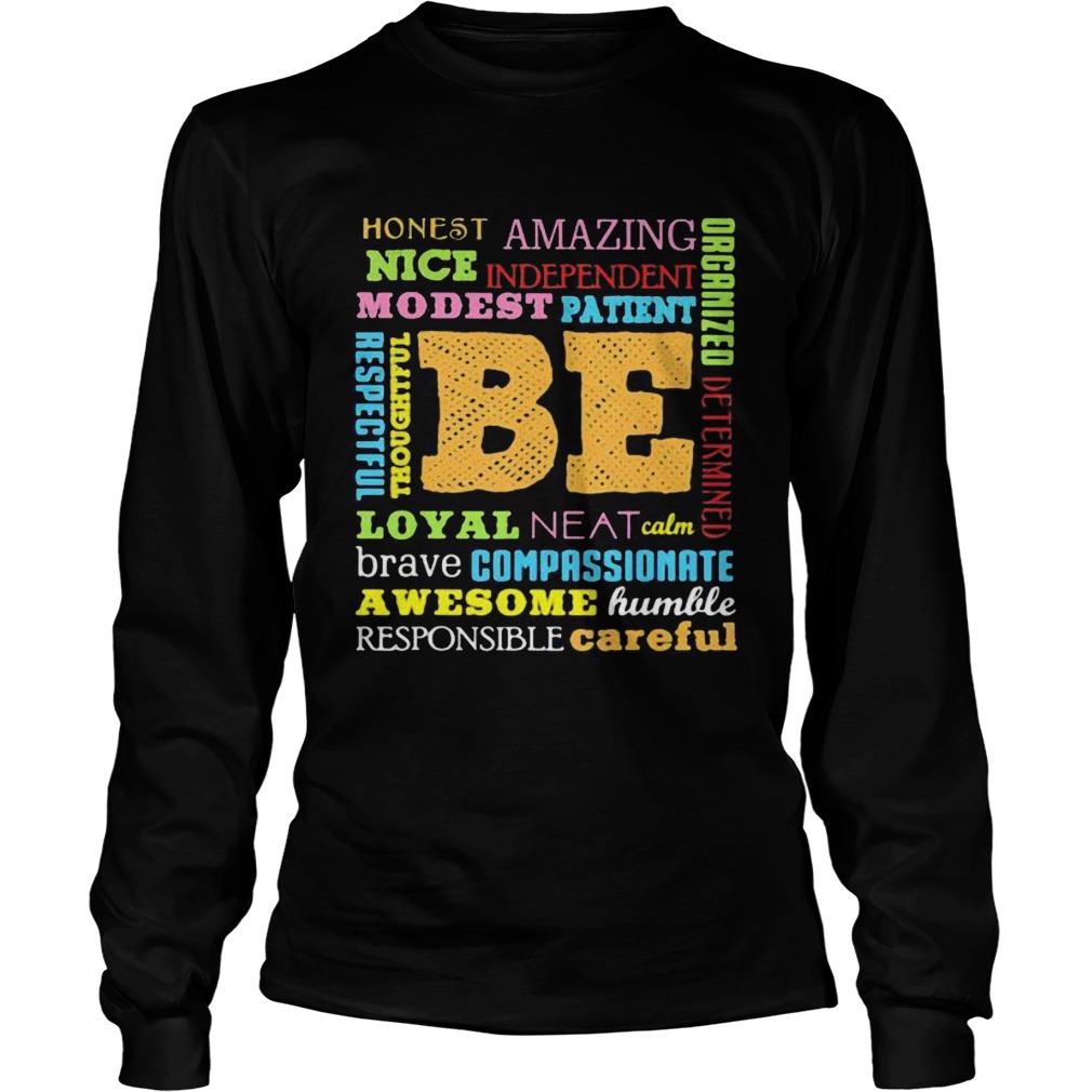Be Awesome Word Cloud Growth Mindset Teacher Power of Yet Long Sleeve