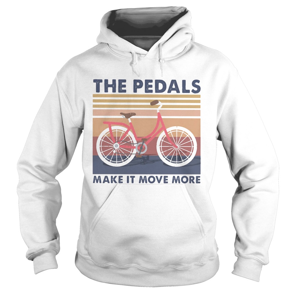 Bicycle the pedals make it move more vintage retro Hoodie