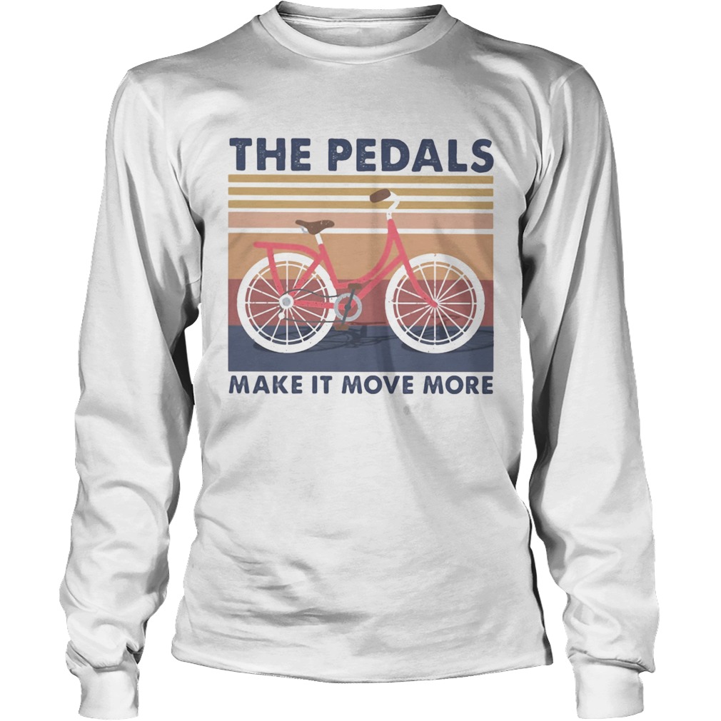 Bicycle the pedals make it move more vintage retro Long Sleeve