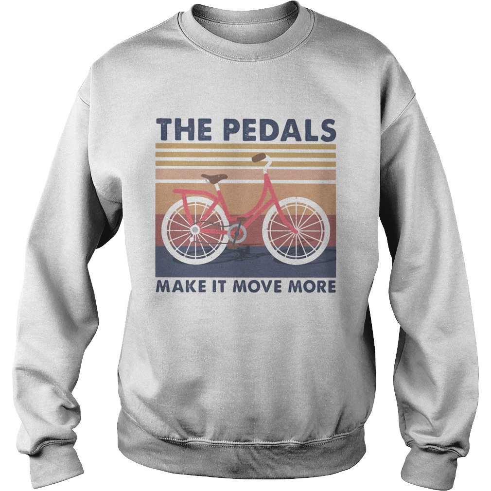 Bicycle the pedals make it move more vintage retro Sweatshirt