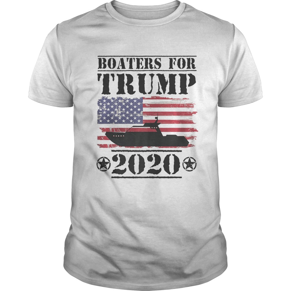Boaters For Trump 2020 Vintage American Flag Election Slogan shirt