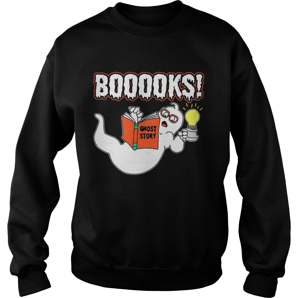 Booooks Ghost Story Halloween Sweatshirt