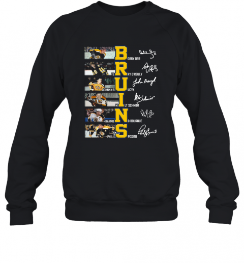 Bruins Bobby Orr Gerry O'Reilly Johnny Bucyk Signatures T-Shirt Unisex Sweatshirt