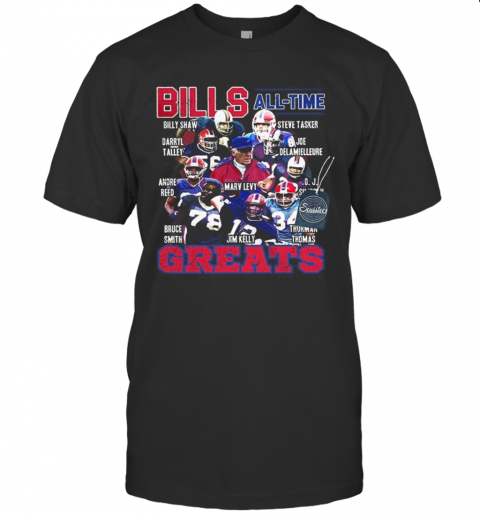 Buffalo Bills Alll Time Greats Signatures T-Shirt