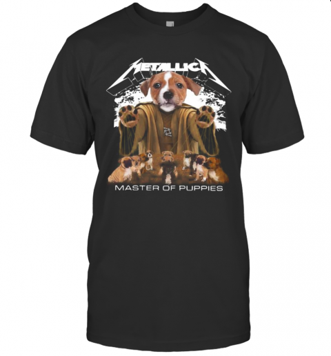 Bull Terrier Metallica Master Of Puppies T-Shirt