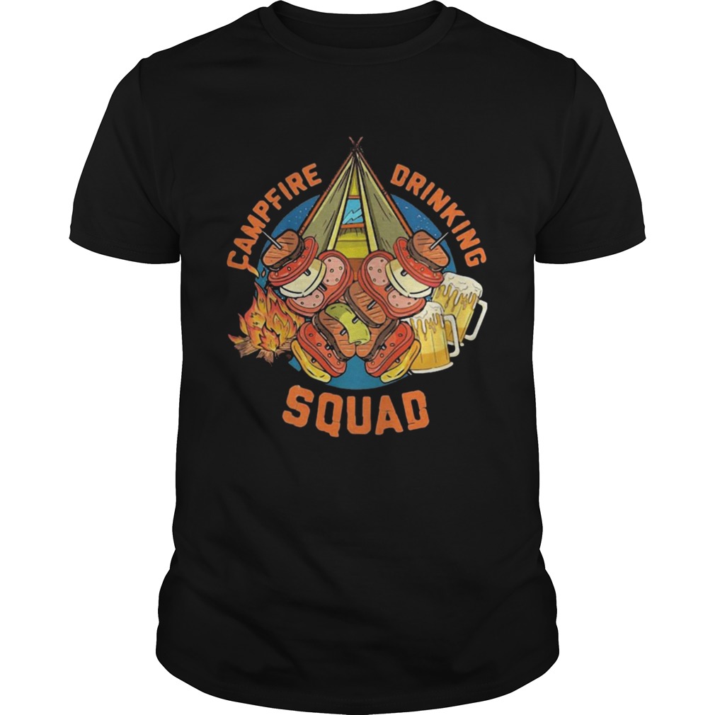 Camping Campfire Drinking Squad shirt