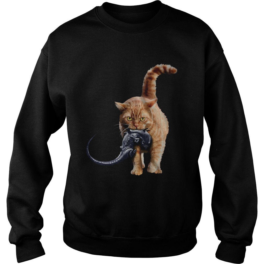 Cat Eat Alien Sweatshirt