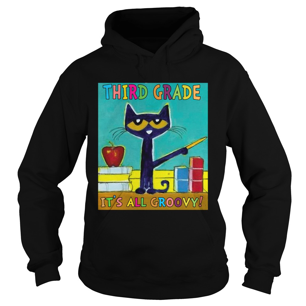 Cat Third Grade Its All Groovy Hoodie
