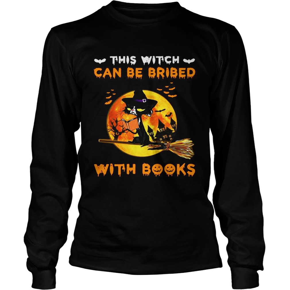 Cat This Witch Can Be Bribed With Books Long Sleeve