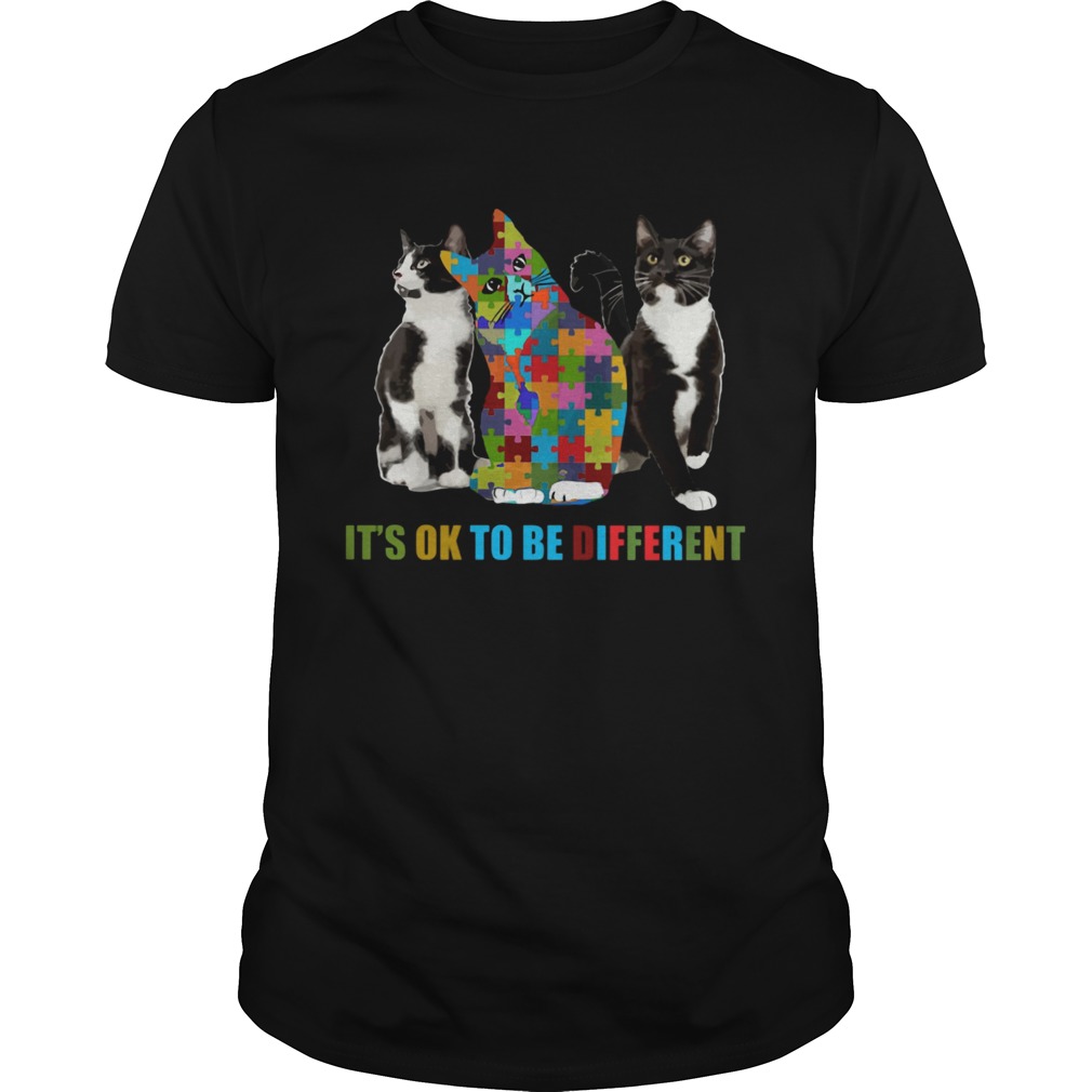 Cat autism Its OK to be different shirt