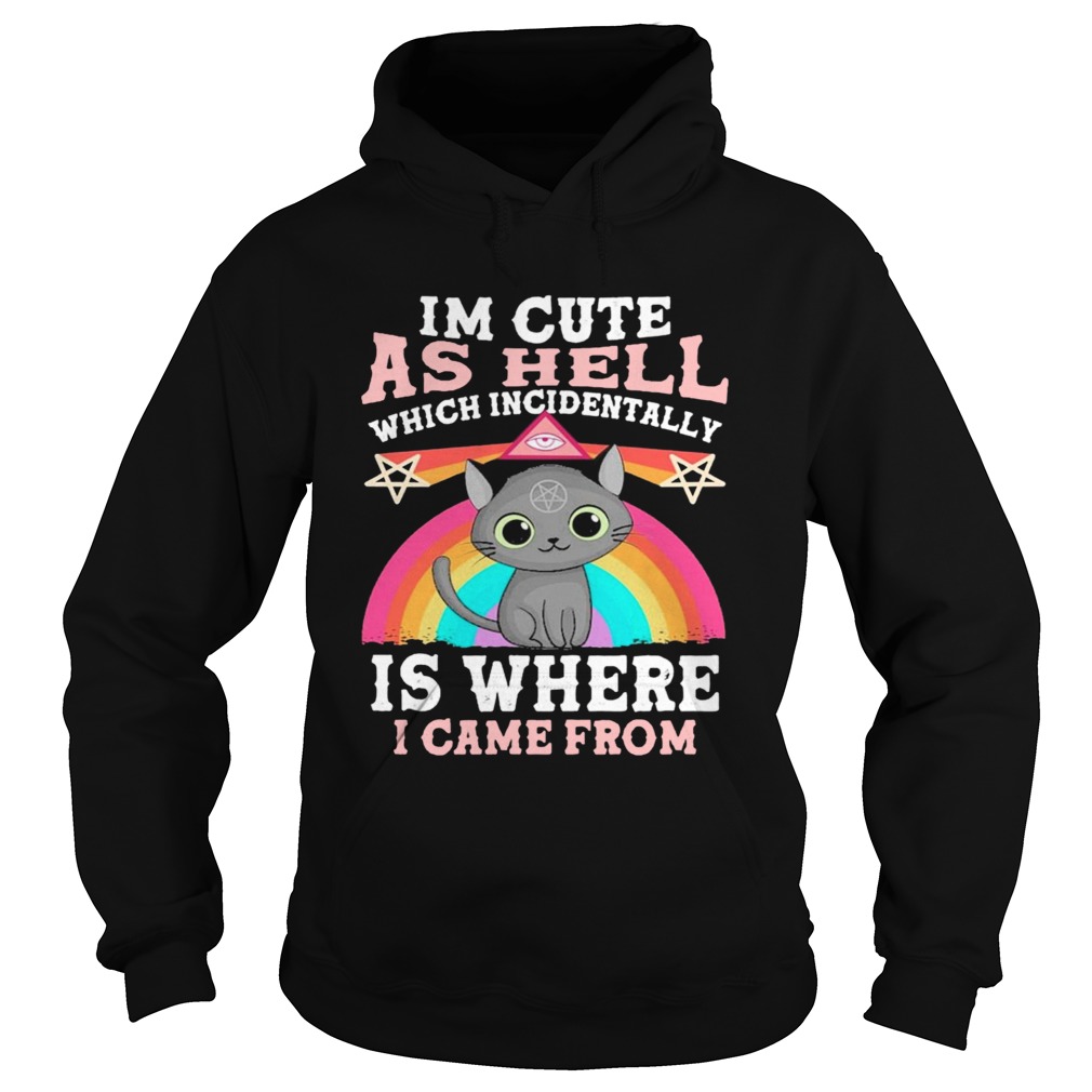 Cats Witch Im Cute As Hell Which Incidentally Is Where I Came From Pride Hoodie