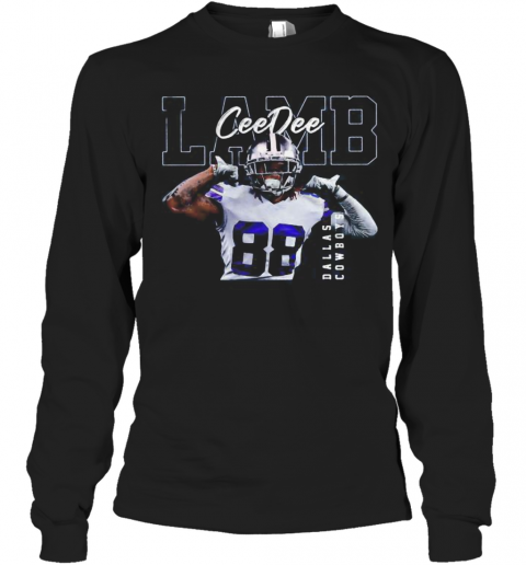 Ceedee Lamb Dallas Cowboys 88 Football T-Shirt Long Sleeved T-shirt 