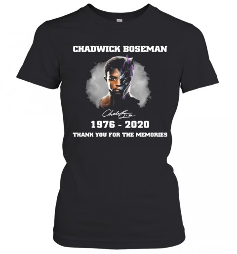 Chadwick Boseman Black Panther Wakanda Forever Thank You For The Memories Signature T-Shirt Classic Women's T-shirt