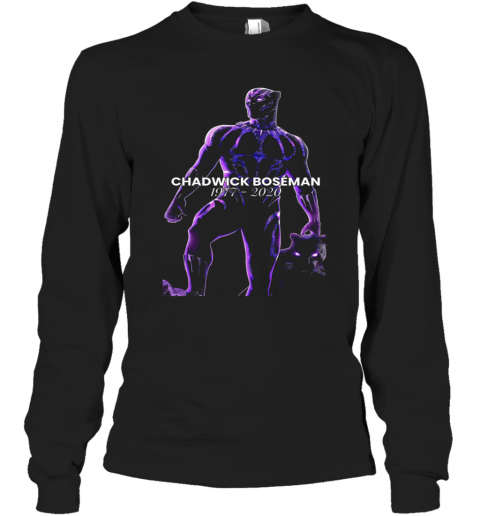 Chadwick Boseman R.I.P To The Black Panther Wakanda Forever T-Shirt Long Sleeved T-shirt 