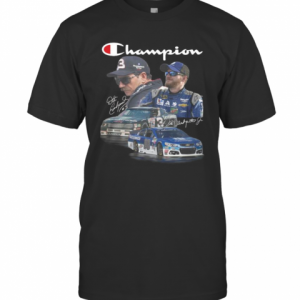 Champion Dale Earnhardt #3 Goodwrench Dale Earnhardt Jr. 88 Signature T-Shirt Classic Men's T-shirt