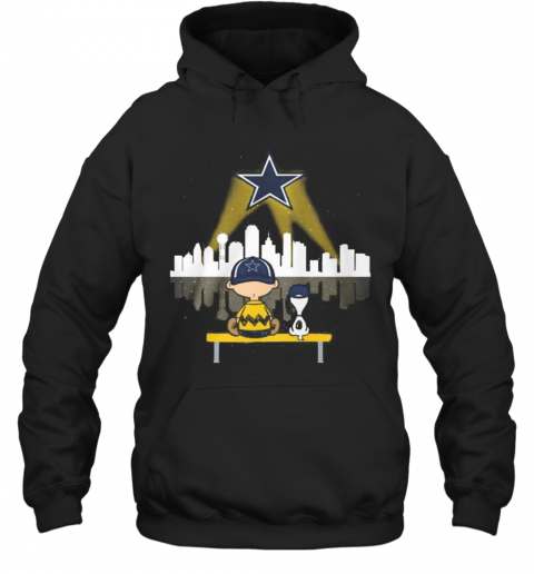 Charlie Brown And Snoopy Dallas Cowboys Football T-Shirt Unisex Hoodie
