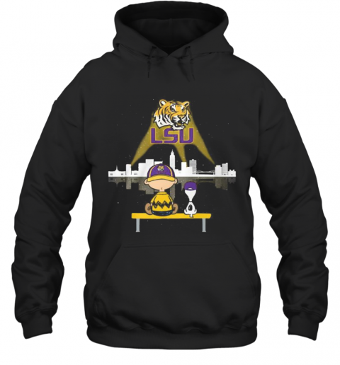 Charlie Brown And Snoopy Lsu Tigers Football T-Shirt Unisex Hoodie