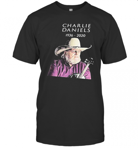 Charlie Daniels Playing Guitar 1936 2020 T-Shirt