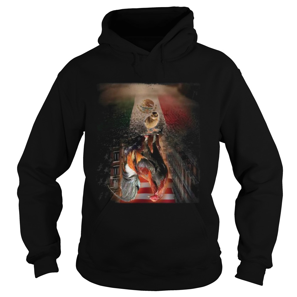 Chicken reflection florida american flag independence day Hoodie